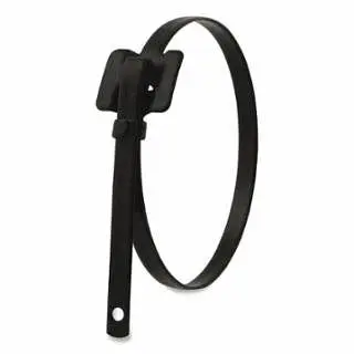 BAND-IT 48314 3/8"X18" Coated Ss Cable Ties, 100 per Box, 1 Box, AE3148