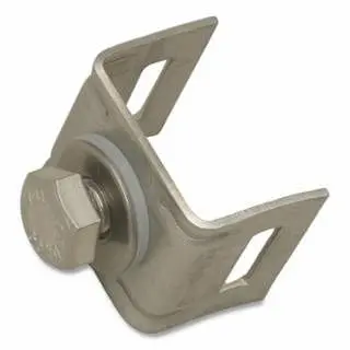 BAND-IT No-Tool 14315 Straight Leg Mini Bracket Ss Anchor Bolt-F, 50 per Box, 1 Box, D31599