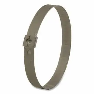 BAND-IT Tie-Lok® 304 and 316 Stainless Steel Tie, 0.020 dia, 5/8 W x 29 L, 350 Loop Tensile Durability, 304 Stainless Ste...