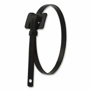 BAND-IT Visible 48315 3/8"X24" Coated Ss Cable Ties, 100 per Box, 1 Box, AE3158