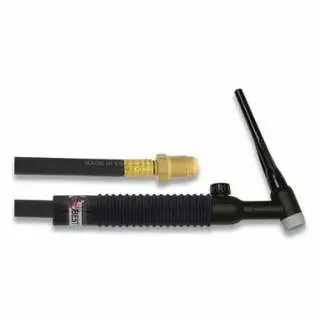 BEST Knurled WELDS 26V TIG Torch Package, Air Cooled, 200 , Rigid Head Valve, 25 Ft Cable, Rubber, 900-26V-25-R BEST WELDS