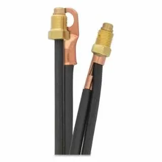 BEST WELDS TIG Power Cable, 26, 26FMT, 200M Series, 12.5 Ft, 2-Pc, Braided Gas Hose, 900-46V28-2