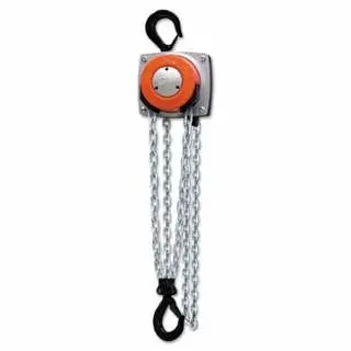 CM Columbus McKinnon Hurricane 360° Hand Chain Hoist, 3 Tons Capacity, 10 ft Lifting Ht., 1 Fall, 92 lbf, 5635A