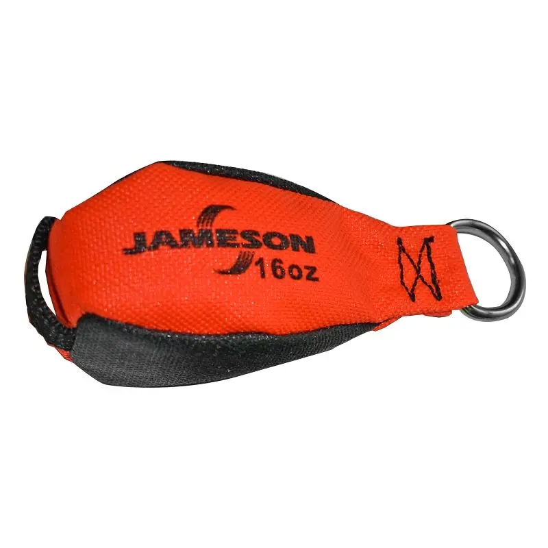 Jameson Hi-Vis Orange & Matte Black Throw Bag, 16-ounce, 12-Pack, TB-16