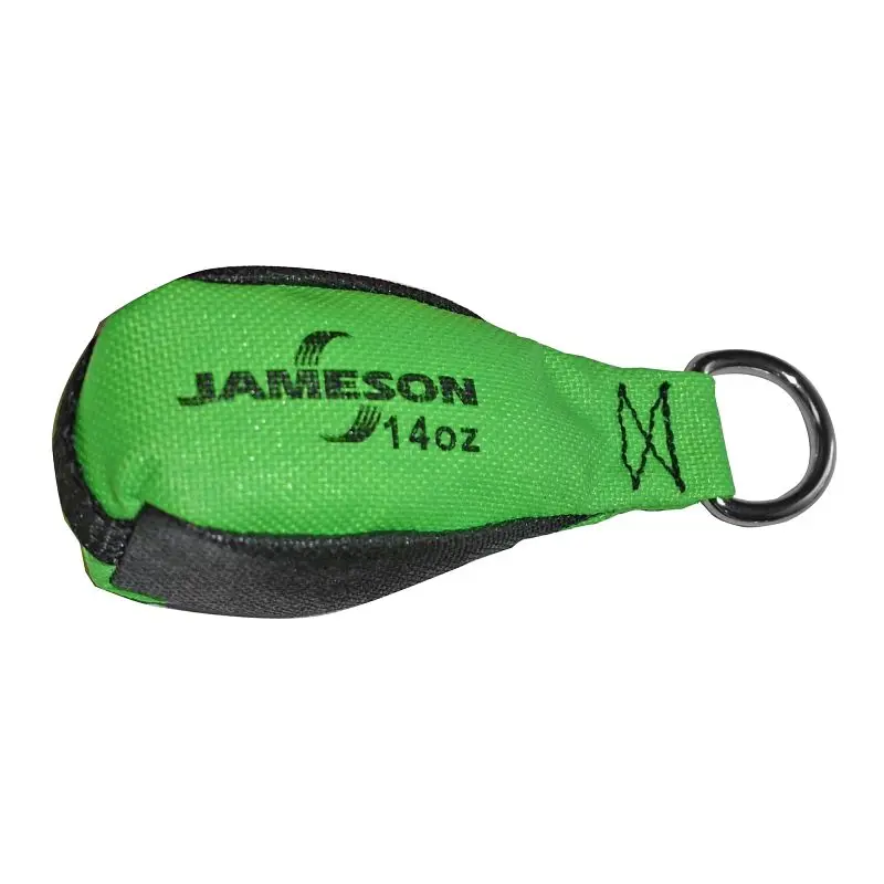 Jameson Shielded Green & Matte Black Throw Bag, 14-ounce, 12-Pack, TB-14