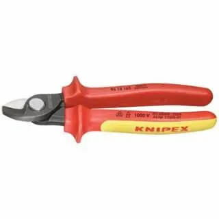 Knipex Cable Shears, 6 1/2 , Single Piece, 9511165, 043099951167