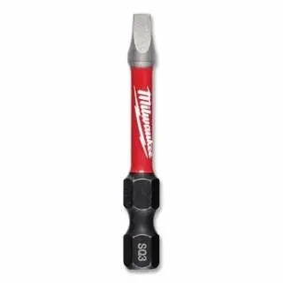 Milwaukee Universal Shockwave Insert Power Bit, #3, Square Recess, 2" L, 48-32-4473