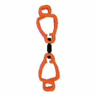 Proto Adjustable Glove Tethers, 1 Compartment, Orange, Used Belt, Rubber/Acetal, JPPEGLVPOU