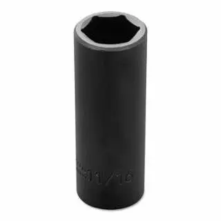 Proto Torqueplus Deep Impact Sockets, 3/8" Drive, 11/16" Opening, 6 Points, J7722H