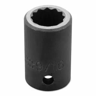Proto Torqueplus Impact Sockets, 1/2" Drive, 9/16" Opening, 12 Points, J7418
