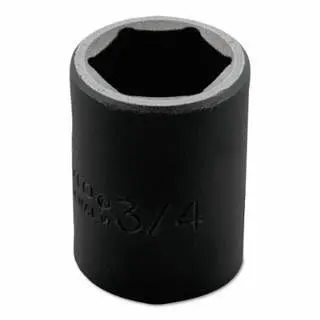 Proto Torqueplus Impact Sockets, 1/2" Drive, 3/4" Opening, 6 Points, J7424H