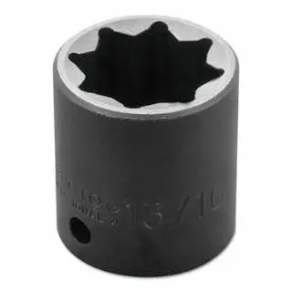 Proto Torqueplus Impact Sockets, 1/2" Drive, 13/16" Opening, 8 Points, J7426S