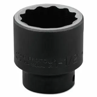Proto Torqueplus Impact Sockets, 1/2" Drive, 1 1/2" Opening, 12 Points, J7448