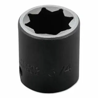 Proto Torqueplus Impact Sockets, 1/2" Drive, 3/4" Opening, 8 Points, J7424S