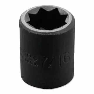 Proto Torqueplus Impact Sockets 3/8" 3/8" Dr, 7/16" 8 Pt, J7214S
