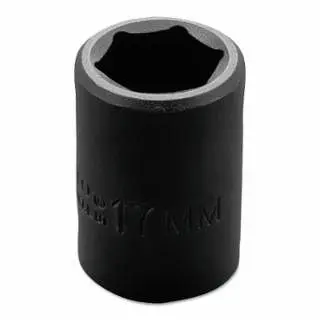 Proto Torqueplus Metric Impact Sockets 1/2" 1/2" Drive, 17 mm, 6 Points, J7417M