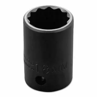 Proto Torqueplus Metric Impact Sockets 1/2" 1/2" Drive, 18 mm, 12 Points, J7418MT
