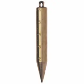 U.S. Non-Slip Threading Tape Plumb Bobs, 20 Oz, Brass, 10Ths, Quantity: 1 piece, 58894 U.S. Tape