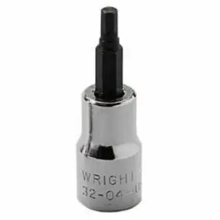 WRIGHT Enhanced TOOL 3/8 Drive Hex Bit Sockets, 3/8 Drive, Points, 6mm Tip, 32-06MM WRIGHT TOOL