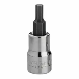 WRIGHT Grip TOOL 3/8 Drive Hex Bit Sockets, 3/8 Drive, Points, 3/16 Tip, 3206 WRIGHT TOOL