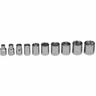 WRIGHT Medium TOOL 11 Piece Quality Socket Sets, 3/8 , 6 Point, 1 piece per pack, 312 WRIGHT TOOL