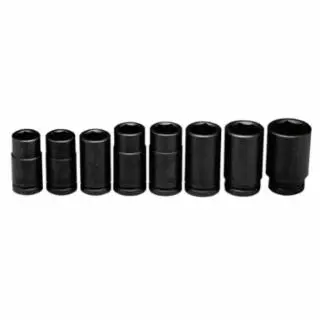 WRIGHT Original TOOL 8 Piece Deep Impact Socket Sets, 3/4 , 6 Point, 1 piece per pack, 608 WRIGHT TOOL