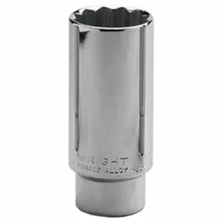 WRIGHT Quality TOOL 1/2 Drive Deep Sockets, 1/2 Drive, 1 1/16 , 12 Points, 4634 WRIGHT TOOL