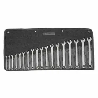 WRIGHT Textured TOOL 18 Piece Metric Combination Wrench Set(7-24mm), 1 piece per pack, 758 WRIGHT TOOL
