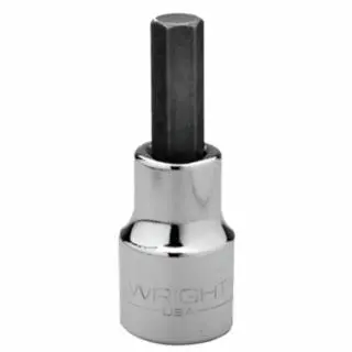 WRIGHT TOOL 1/2 Drive Hex Bit Sockets, 1/2 Drive, 3/8 Tip, 1 piece per pack, 4212