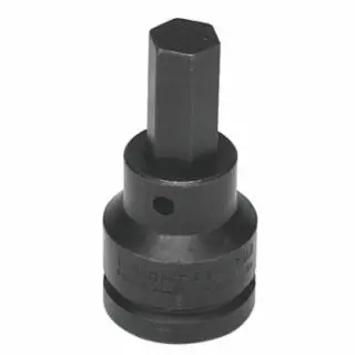 WRIGHT TOOL 3/4 Drive Impact Hex Bit Sockets, 3/4 Drive, 24 mm Tip, 62-24MM