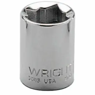 WRIGHT TOOL 3/8 Drive Quality Sockets, 3/8 Drive, 9/16 , 8 Points, 3318