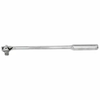 WRIGHT TOOL 1/2 Drive Ratchets, Round 15 , Chrome, Knurled Handle, 4425
