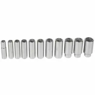 WRIGHT TOOL 11 Piece Deep Socket Sets, 1/2 , 6 Point, 1 piece per pack, 414