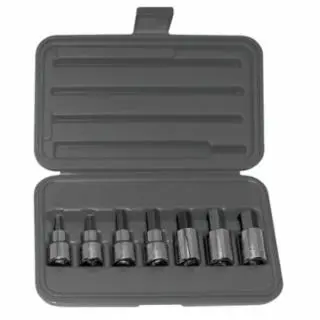 WRIGHT TOOL 7 Piece Hex Bit Socket Sets, 1/2 , Inch, 1 piece per pack, 405