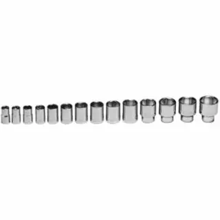 WRIGHT TOOL 14 Piece Quality Socket Sets, 1/2 , 6 Point, Inch, 1 piece per pack, 419