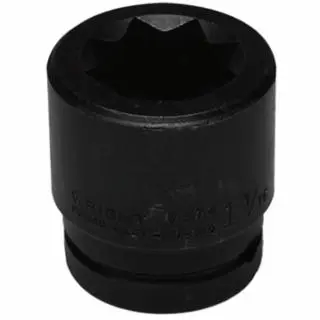 WRIGHT TOOL 8 Point Double Square Impact Railroad Sockets, 3/4 Drive, 7/8 , 8 Points, 6868