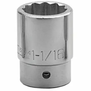 WRIGHT Top-Tier TOOL 3/4 Drive Quality Sockets, 3/4 Drive, 1 11/16 , 12 Points, 6154 WRIGHT TOOL