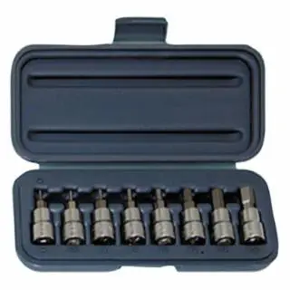 WRIGHT Visible TOOL 8 Piece Hex Bit Metric Socket Sets, 3/8 , Metric, 1 piece per pack, 353 WRIGHT TOOL