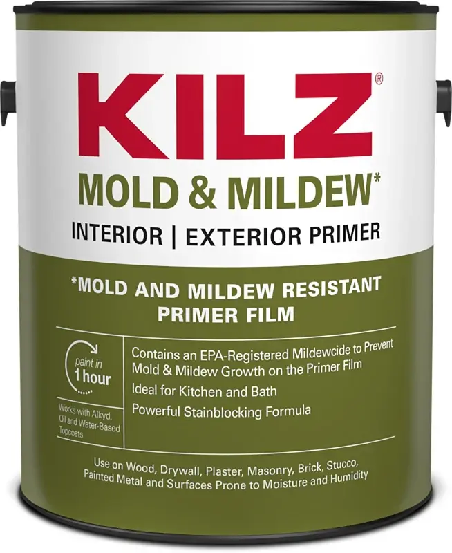 Kilz L204611 Primer, 300 to 400 sq-ft/gal Coverage Area, 1 gal