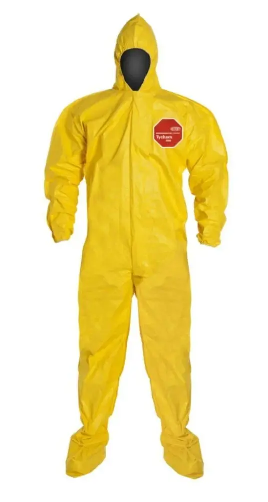 Dupont Tychem 2000 Disposable Chemical Resistant Coverall Hood and Elastic Cuff