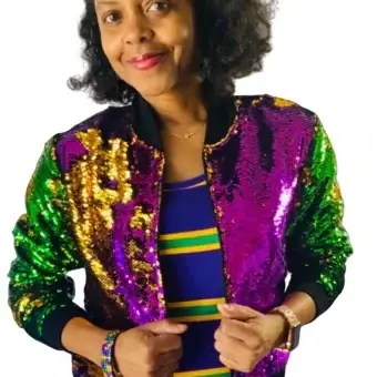 MARDI GRAS FLIP SEQUIN ADULT JACKET