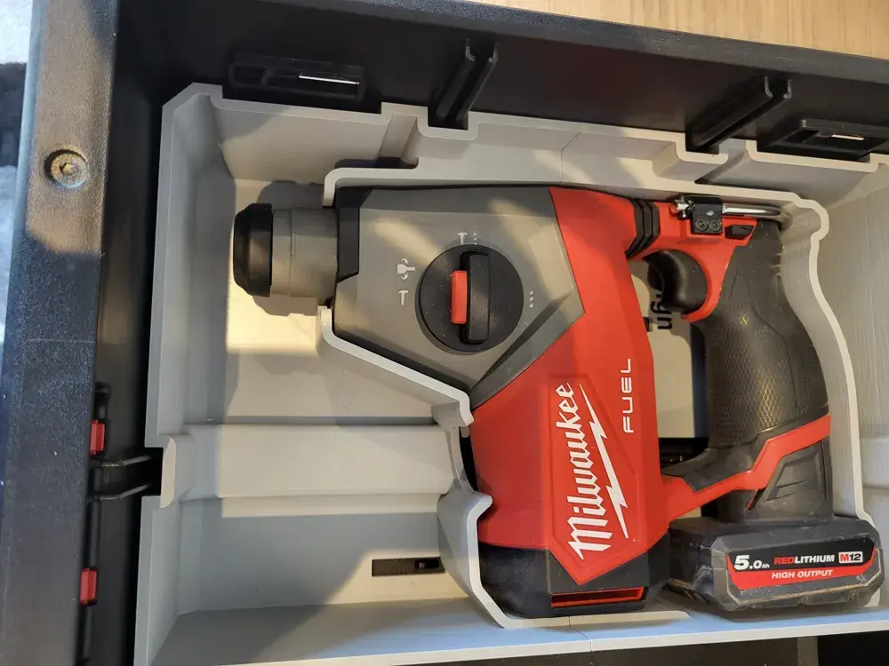 Packout Drawer Insert M12 SDS Milwaukee Dave Designs (MDD-M12SDS D)