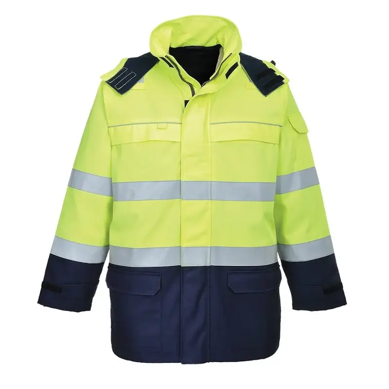 PORTWEST BIZFLAME MANIFOLD ARC HI-VIS JACKET