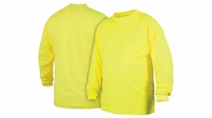 Pyramex Tall Sleeve T-Shirt Hi-Vis Lime Non-Rated RLTS31NS M-5XL FREE SHIPPING