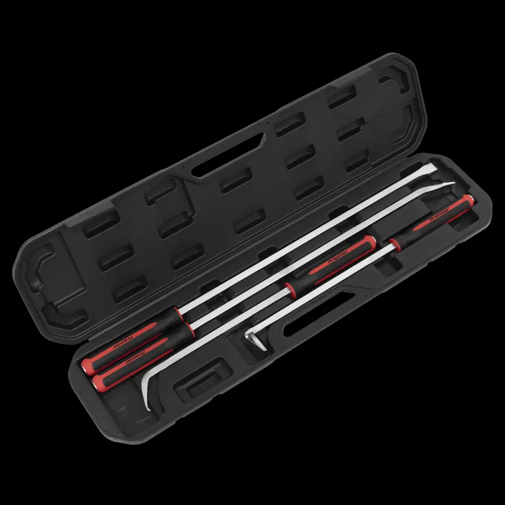 Sealey AK9100 Pry Bar Place 4pc Heavy-Duty Hammer Cap 6 Interchangeable Heads