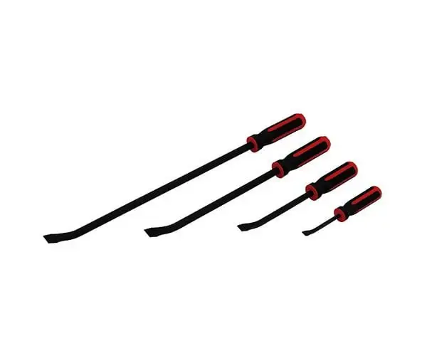 Sealey AK9105 Angled Prybar Set 4pc Reinforced - Prybars & Heelbars