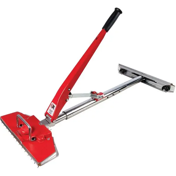 Roberts 12-Piece 38 ft. Power-Lok Carpet Stretcher Value Kit 17 Handle Locking Positions and Spooling, Interlocking Cases,...