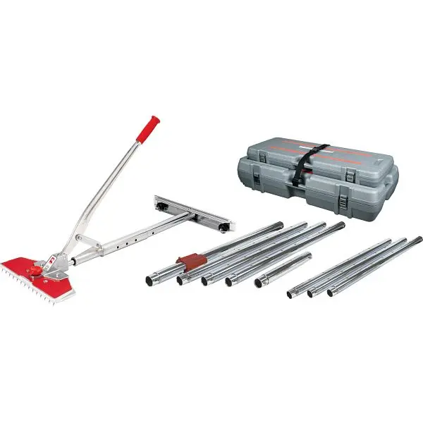 Roberts Master-Grade 12-Piece 38 ft. Junior Power Carpet Stretcher Value Kit Adjustable Locking Tube and Rolling, Interloc...