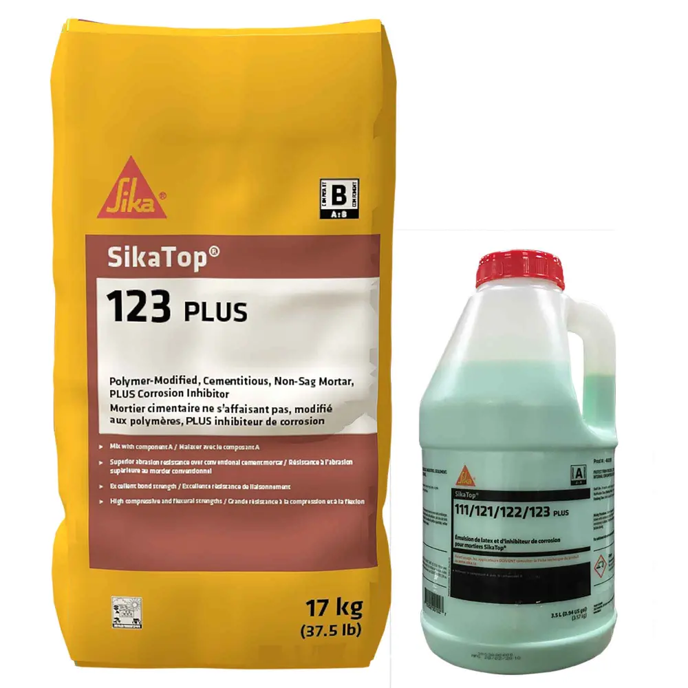 Cementitious Mortar SikaTop-123 Plus ( + B), 3.5 L + 17 kg
