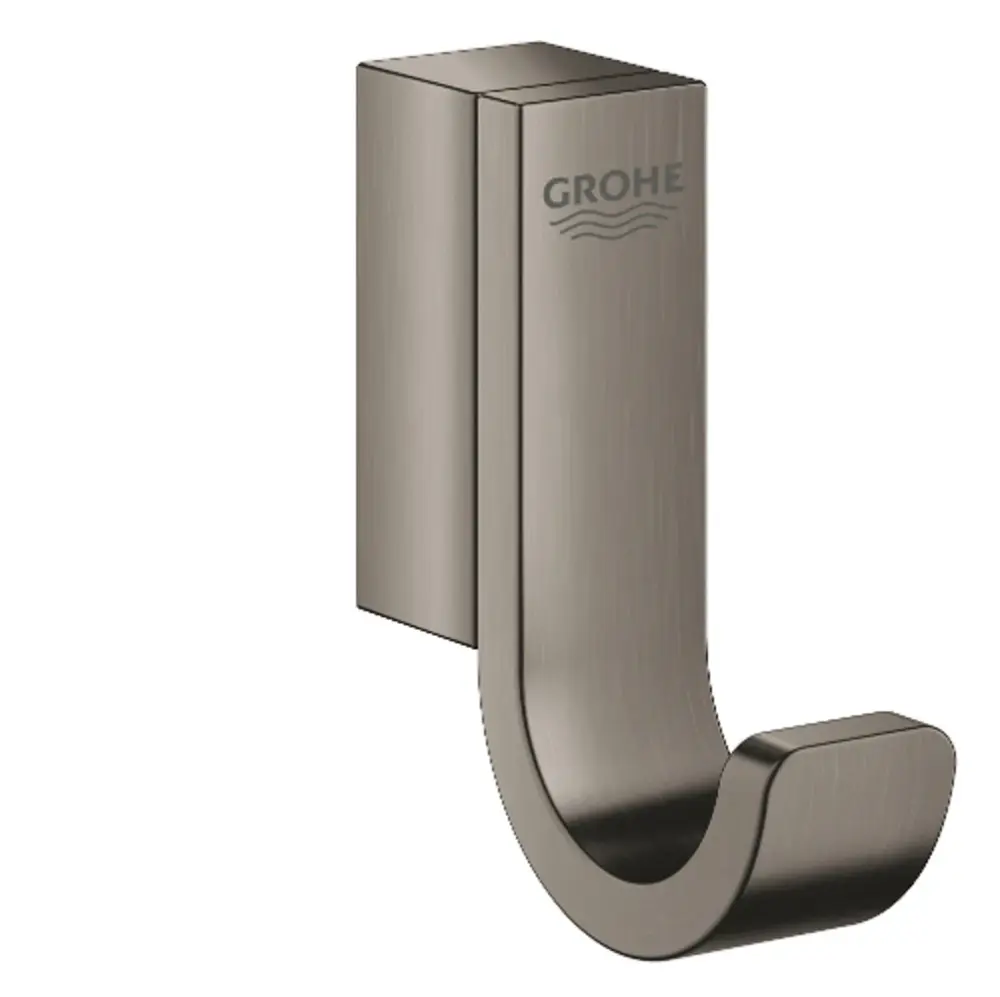 Toilet Paper Holder Robe Hook Brushed Hard Graphite - 41039AL0 - Excellent Your Bathroom